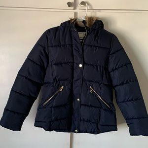 Zara Kids Navy Puffer Jacket
